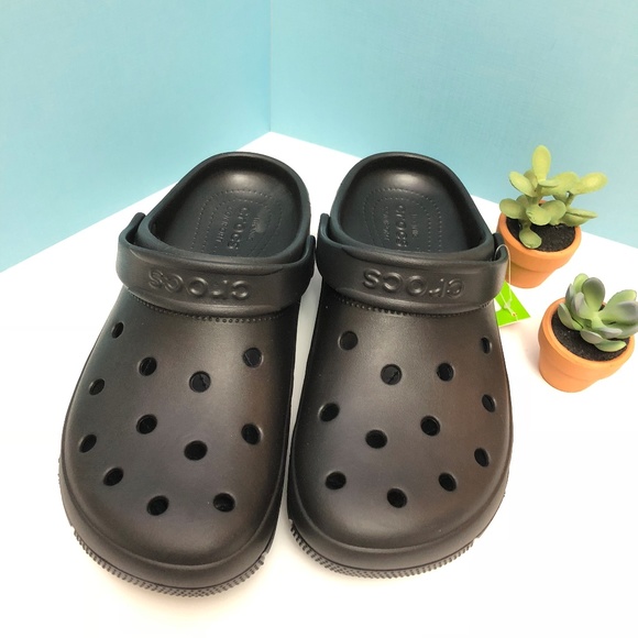 crocs black for men